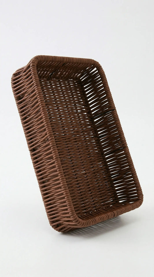 Rattan Silverware Organizer